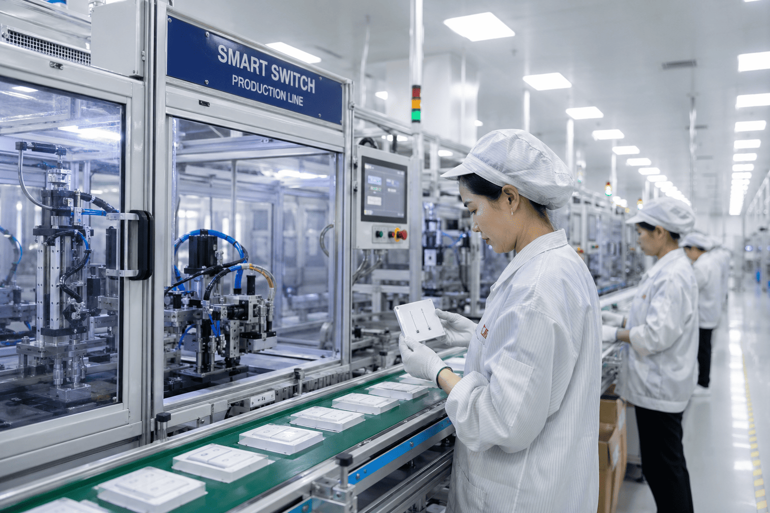 A modern production line for smart switches