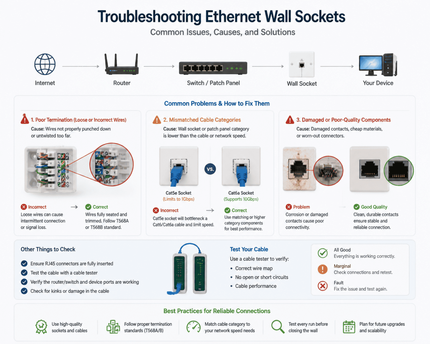 Troubleshooting network connection issues